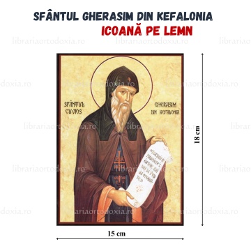Sfantul Gherasim din Kefalonia Icoana pe lemn