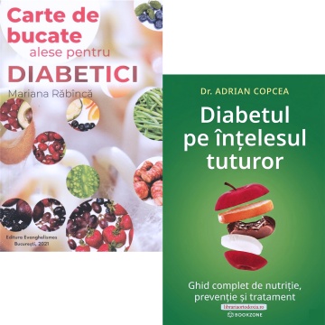 Pachet promoțional: Diabetul pe intelesul tuturor + Carte de bucate alese pentru diabetici