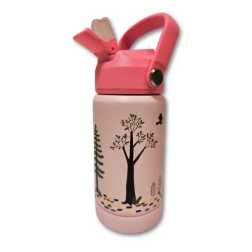 Sticla termos roz 350ml