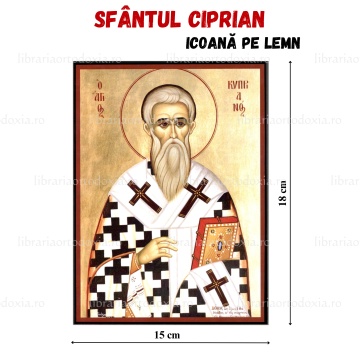 Icoana_pe_lemn_Sfantul_Ciprian_15x18cm