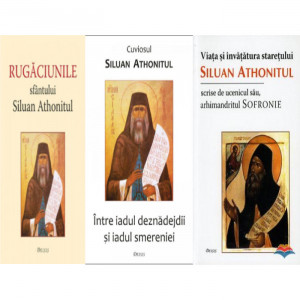 Pachet: Sfantul Siluan Athonitul: Viata si invatatura Staretului Siluan Athonitul / Intre iadul deznadejdii si iadul smereniei /Rugaciunile Sfantului Siluan Athonitul