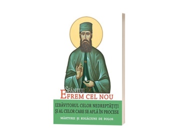 Sfântul Efrem cel Nou – Izbăvitorul celor nedreptățiți și al celor care se află în procese. Mărturii și rugăciuni de folos