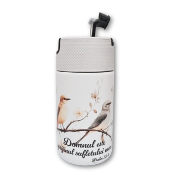 Termos "Domnul este sprijinul sufletului meu" - 400 ml