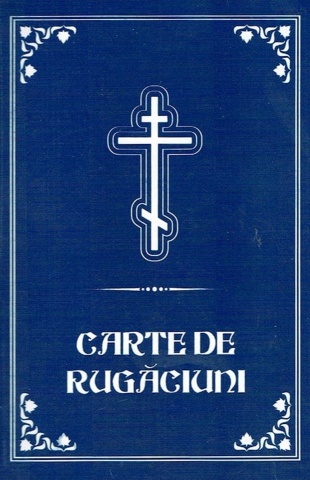 Carte de Rugăciuni - 2 culori - Cartonată - Format mic - 10,5 x 15 cm - albastră