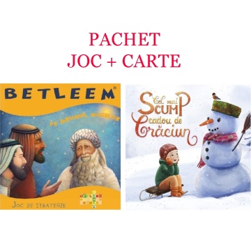 Pachet Promoțional Joc Betleem: Pe drumul magilor + Carte: Cel mai scump cadoul de Craciun