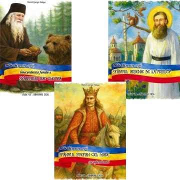 Pachet promoțional Pilde Vii: Sf. Arsenie Boca, Sf. Ilie Cleopa, Sf. Stefan cel mare