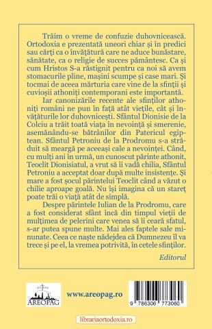 Coperta spate a cartii - Ne vorbesc parinti athoniti
