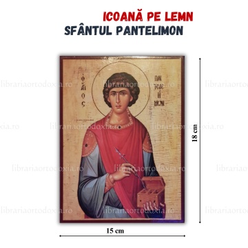 Icoana pe lemn Sfantul Pantelimon