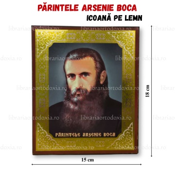 Icoana pe lemn Arsenie Boca