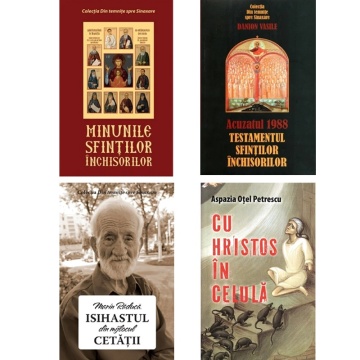 Pachet promoțional: „Minunile Sfinților Închisorilor” + „Acuzatul 1988 – Testamentul Sfinților Închisorilor” + Marin Raduca Isihastul din mijlocul cetatii + Cu Hristos in celula