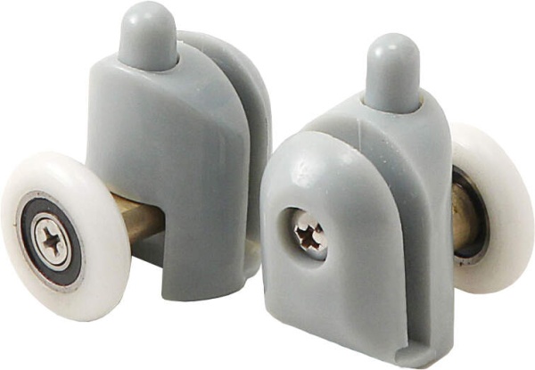 🚪 Role inferioare detașabile pentru sticlă de 5 mm – Set 2 buc. – FI 25 mm – Cod XKCA2RU05
