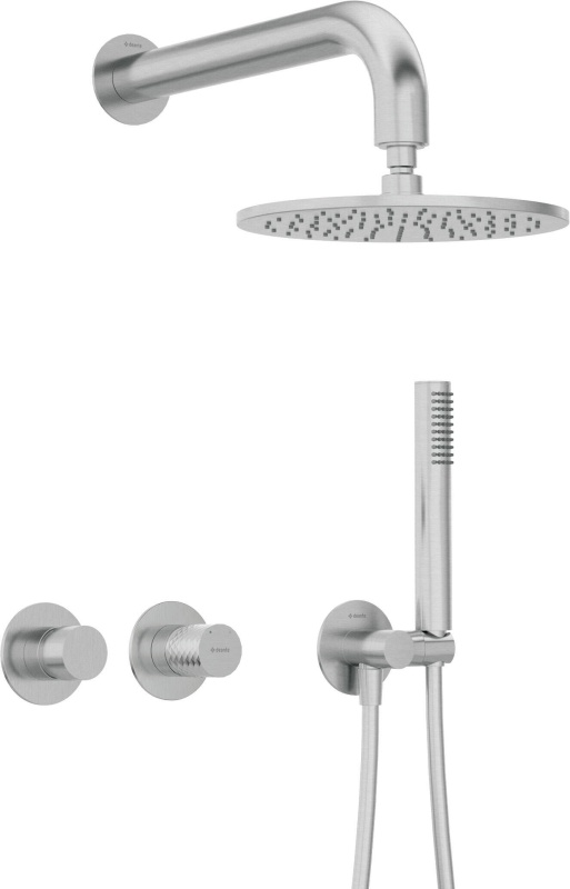 🚿 Set de duș încastrat SILIA HEXA, finisaj oțel șlefuit – Cod NHS_F0YK
