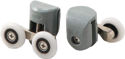 🚪 Role superioare duble pentru sticlă de 5 mm – Set 2 buc. – FI 23 mm – Cod XKCF2RU04
