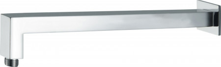 Brat pentru para de dus superioara fixa finisaj crom 400mm forma patrata