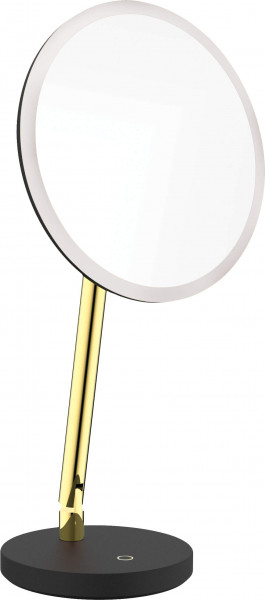 Silia Oglindă cosmetică - iluminare cu LED finisaj auriu ADI_Z812