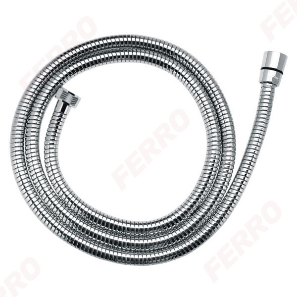 Furtun flexibil pentru duș, metalic, dublu spiralat - W47 - Ferro
