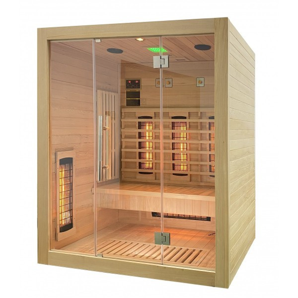 NEW YORK - Sauna Uscată cu 2 Tipuri de Rezistențe (H20150) 3 Pers. 150x110x190cm