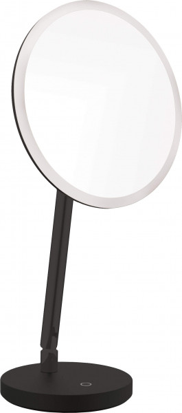 Silia Oglindă cosmetică - iluminare cu LED finisaj negru ADI_N812