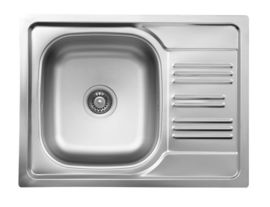 XYLO SATIN SINK 1-BOWL WITH SHORT DRAINER WITH FITTING