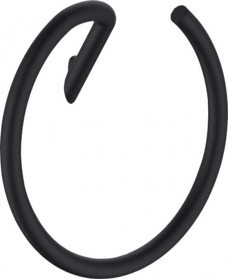 Silia inel suport pentru prosoape - rotund finisaj negru ADI_N611