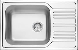 XYLO SATIN SINK 1 BOWL WITH DRAINER WITH FITTING