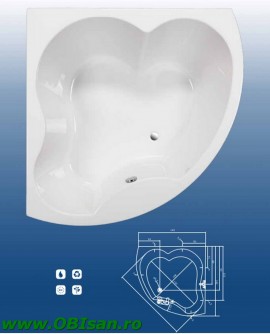 La Palma Kit montaj (Set picioare + Sistem de scurgere cu preaplin automat PVC + sistem de prindere la perete)