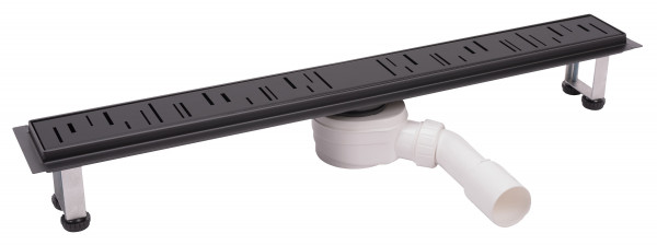 Ora - rigolă duș liniară, negru - 70 cm - OL1-70-BL - Ferro