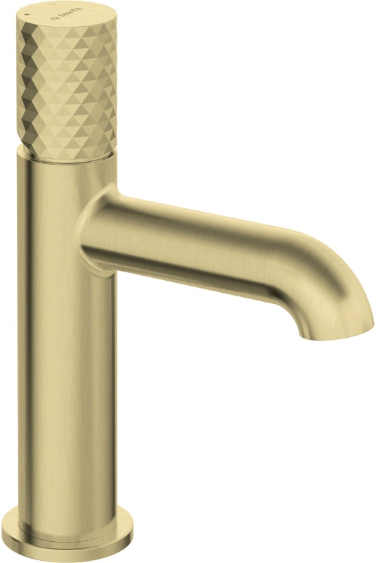 🚰 Baterie pentru chiuvetă SILIA HEXA – Finisaj auriu periat – Cod BHS_R20M
