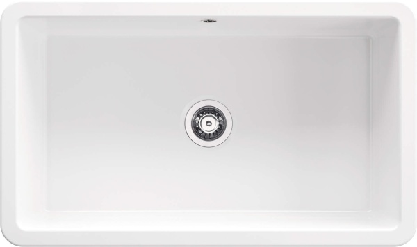 LUMI – Chiuvetă Ceramică, 1 Cuvă, ZCU_610D Finisaj Alb Lucios 🏡✨