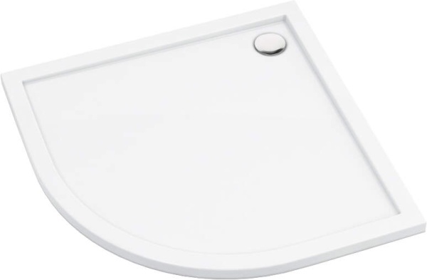 PRIZMA – Cădiță de duș din acrilat, semicerc 80 cm (KTJ_094B) 🚿✨