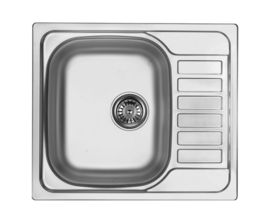 SOUL SATIN SINK ONE BOWL WITH DRAINER WITH SIPHON ZEO_011A