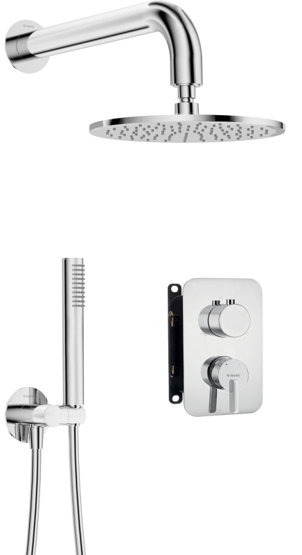 🚿 Set de duș SILIA, montaj încastrat cu BOX, pălărie de duș – Cod BXYY0QSM