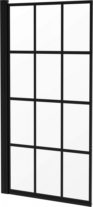 Paravan pentru cadă 80x140 cm finisaj negru KTJ_N72P