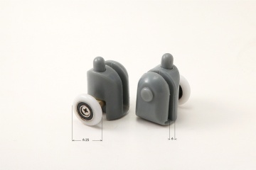 🚪 Role inferioare detașabile pentru sticlă de 6 mm – FI 25 mm –Set 2 buc – Cod XKCA1RU05 - Img 2