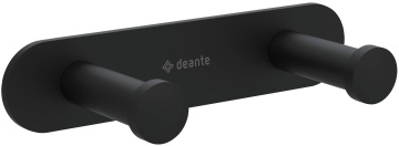 🛁 Cârlig dublu JASMIN, finisaj nero mat – Cod ADJ_N12L - Img 1