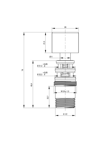 Comutator duș - cu supapă de reținere Finisaj: XDC00NCZZ - Img 2