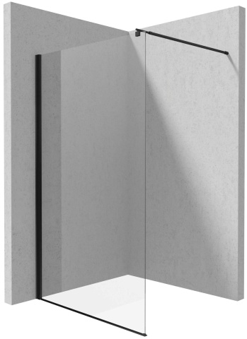 Kerria Plus Perete/paravan de duș, Sistem Keria Plus - 140 cm Finisaj: Negru KTS_N34P