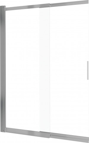 PRIZMA – Paravan de baie 100x140 cm KTJ_F73R Finisaj: oțel periat - Img 1