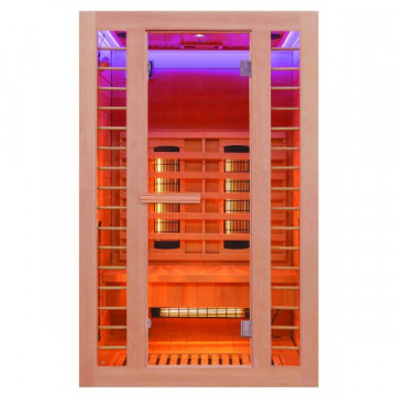 SAFIR - Sauna Uscată cu 2 Tipuri de Rezistențe H10120 - 2 Pers. 120x105x190cm - Img 3