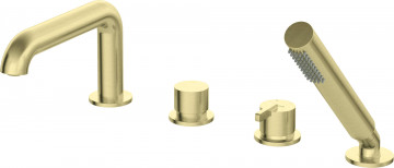 SILIA Baterie cada cu 4 orificii - set de dus BQS_R14M Finisaj: auriu periat - Img 1