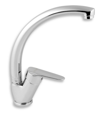TITANIA IRIS NEW Baterie stativă lavoar cu pipă lebădă crom 94414,0