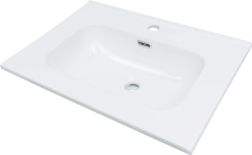 TUBO – Lavoar ceramic, încastrat, 60 cm Finisaj: Alb lucios (CTU_6U6W) 🛁✨ - Img 1