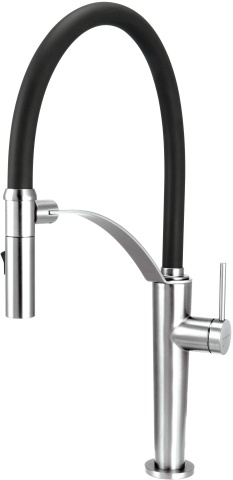 🚰 Baterie bucătărie CORDA, cu pipă flexibilă și 2 funcții, finisaj cromat – Cod BRC_072M - Img 1
