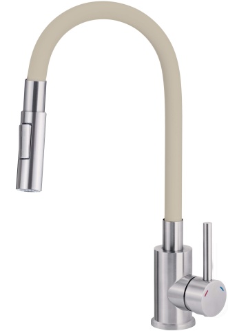 🚰 Baterie pentru bucătărie LUNO, pipă elastică, 2 funcții – Cod BOC_5740 - Img 1