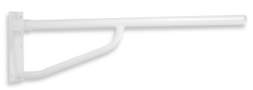 METALIA Mâner de susținere dublu, rabatabil, 800 mm alb R66800,11