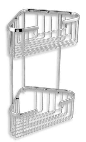 METALIA WIRE Etajeră de colţ cu două poliţe crom 6078,0