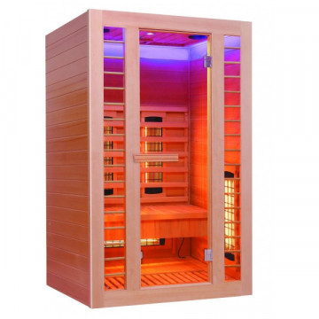 SAFIR - Sauna Uscată cu 2 Tipuri de Rezistențe H10120 - 2 Pers. 120x105x190cm - Img 1