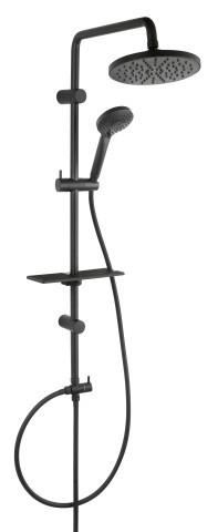 SHOWER SETS WITH RAINFALL Set bară duș fix cu pară duș mobilă negru NP23-BL