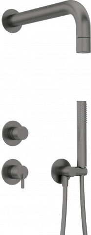 SILIA Set de duș incastrat NQS_D9XK Finisaj: titan - Img 1