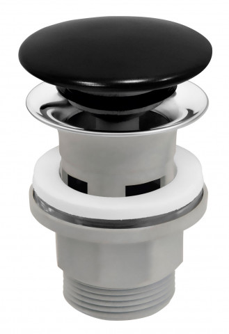 Ventil click-clack cu dop ceramic negru D1 1/4” - S288PPCB - Ferro - Img 1